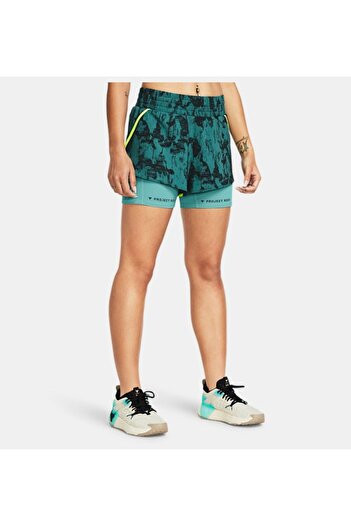 Under Armour Kadın Project Rock Leg Day Flex Baskılı Şort 1384202-722