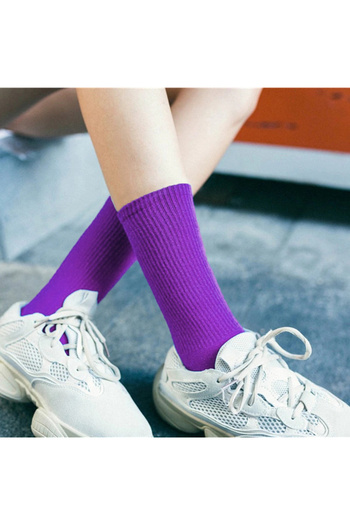 Esinti Men's Women's Socks Socket Colorful Men's Neon Sports Socks Tennis Socks 1 Piece