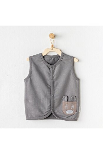 andywawa Zebra Patterned Baby Vest - Ac24186 Grey