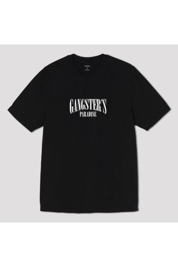 FANBOX SHOP Black Gangster Printed Men's Oversize T-Shirt