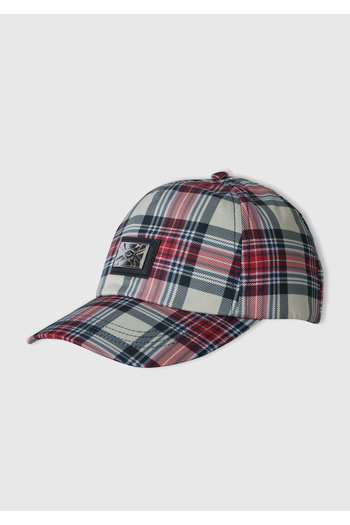 United Colors of Benetton Boy's Plaid Benetton Logo Cap