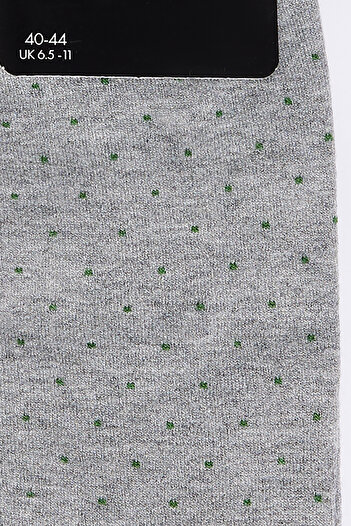 ALTINYILDIZ CLASSICS Men's Gray-Green Patterned Bamboo Casual Socks