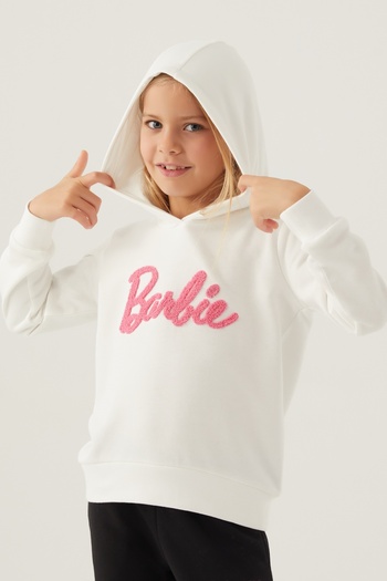 Barbie Girl's Hooded Sweatshirt