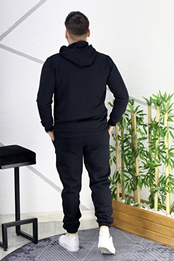 WAFRA Men's Two Thread Raised Medium Thickness Houston Printed Tracksuit Set