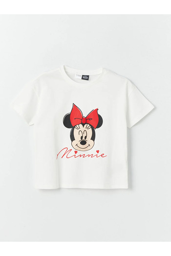 LC Waikiki LCW Kids Crew Neck Minnie Mouse Printed Short Sleeve Girls' Pajamas Set