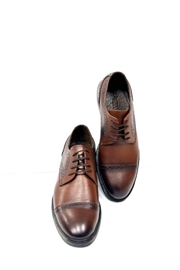 KAFKASLAR AYAKKABI KAFKASLAR GENUINE LEATHER MEN'S CLASSIC STRING SUIT DRESS SHOES