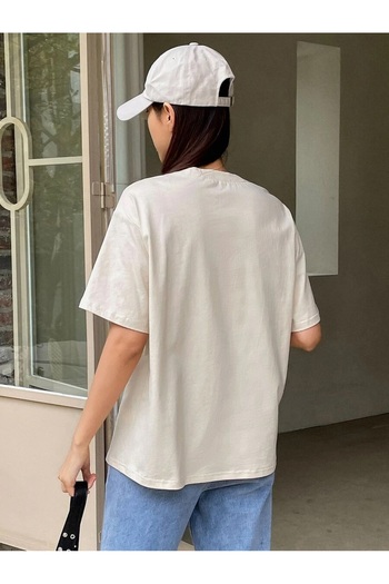 MOONBULL Μπλουζάκι Unisex Oversize Clarity And Candor Printed