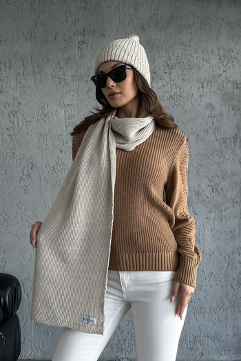 Nosia Knitwear Scarf Beret Set