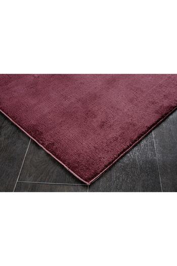 ELVİRAHOME Relax Plum Corridor Entrance Hall Room Carpet Cutting Washable Non-Slip Plush Soft Runner
