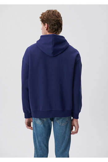 Mavi Logo Baskılı Kapüşonlu Sweatshirt 067149-70722