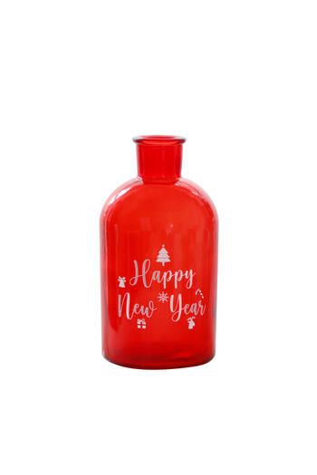 Miniminti Happy New Year Red Vase
