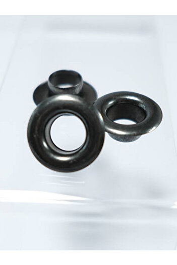 Klinkshop Size 26 Eyelet (11 MM) Black-25 Pieces Material Package Without Attachments-stainless Brass
