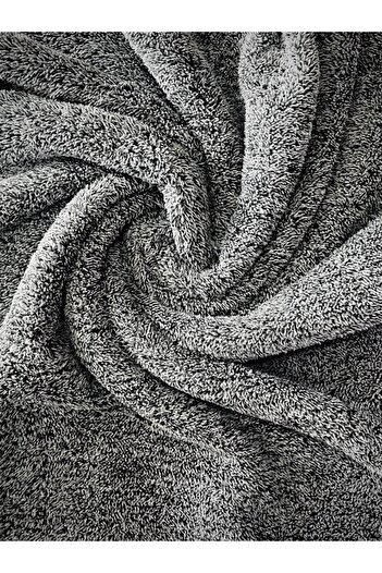 Aslan Online 1.5 Meters Double Faced Gray Welsoft Plush Fabric 180 Cm Width