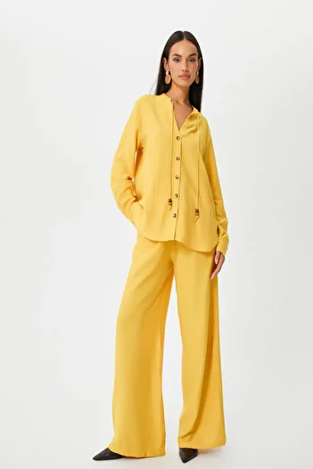 Koton Senfgelbe Jeans für Damen