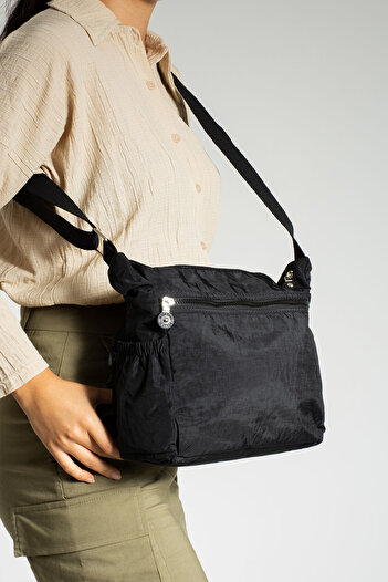 By Hakan Mega-210 Women's Clinker Wallet Shoulder Bag BLACK