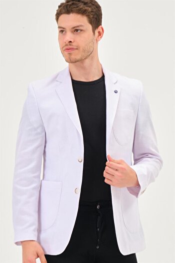 Dewberry C9059 DEWBERRY ERKEK CEKET-KAR BEYAZ