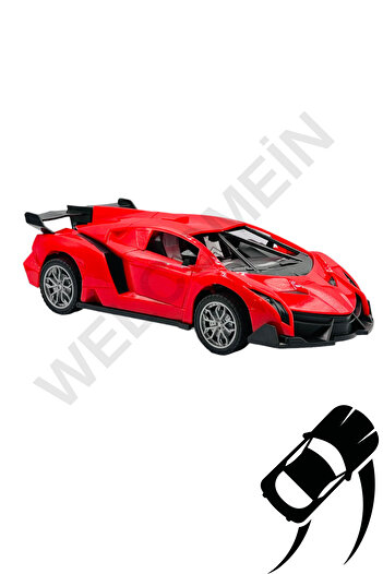 welcomein Oyuncak Uzaktan Kumandalı Şarjlı Kapıları Ve Bagajı Açılan 24 Cm Drift Spor Arabası Işıklı 1:18