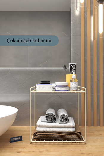 moniev 2 Raflı Mutfak Rafı Tabak Rafı Banyo Rafı Mutfak düzenleyici Banyo Düzenleyici Organizer