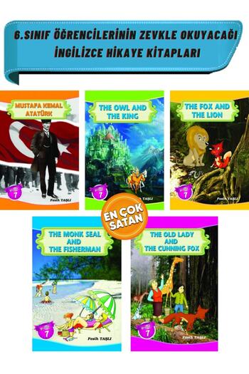 Ata Yayıncılık Set of 5 English Storybooks that 7th Grade Students Will Enjoy Reading