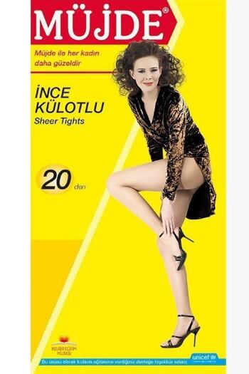 Müjde Thin Pantyhose 20 Denier (yellow Pack)-38 Bronze