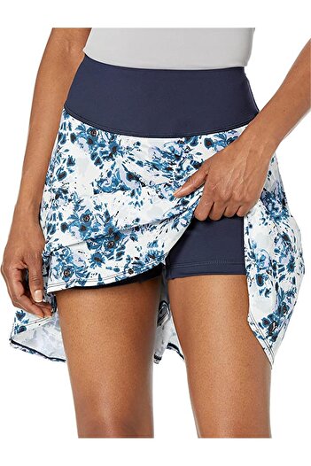 Puma Pwrshape Watercolor Floral Golf Skirt - Kadın Şortlu Etek