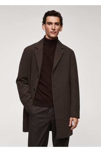 MANGO Man Heat regulating wool coat