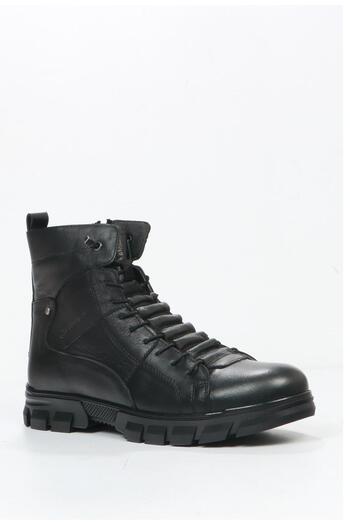 Hammer Jack Ανδρικές δερμάτινες μπότες Lewron Black