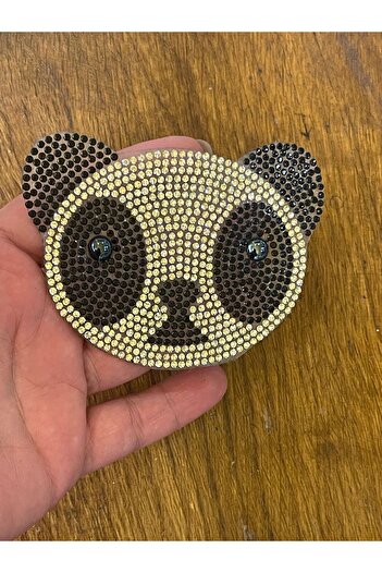 Gönülden Tasarım 7X10 CM IRON-ON STONE PANDA APPLIQUE RIGGED PATCH SEWING HOBBY PINCH
