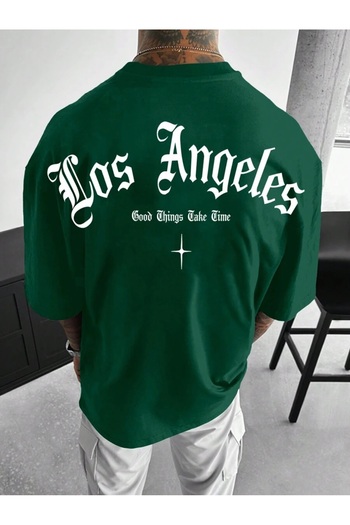 MOONBULL Ανδρικό μπλουζάκι Los Angeles Good Things Back με στάμπα Oversize