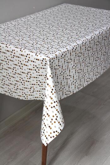 DDHOME Lined Erasable PVC Oilcloth Tablecloth 126-A