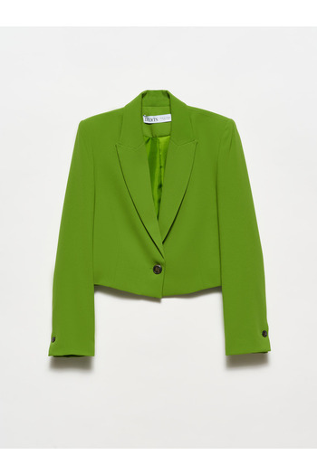 Dilvin 6842 Single Button Jacket-green