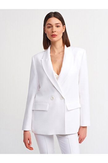 Dilvin 6940 Blazer Jacket-ecru