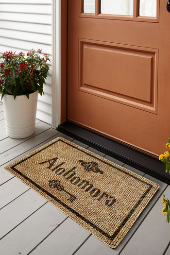 Vagonik Alohomora Patterned Jute Detailed PVC Based Thick Door Mat 45x75