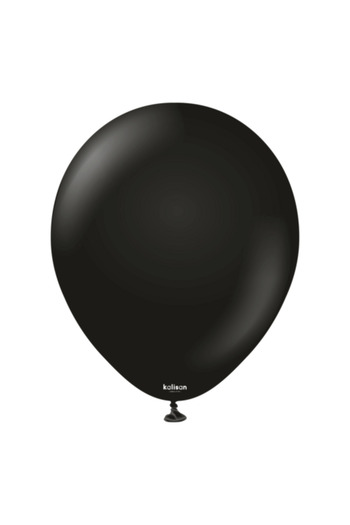 Kalisan Set of 25 Black 5'' (Mini) Latex Balloons