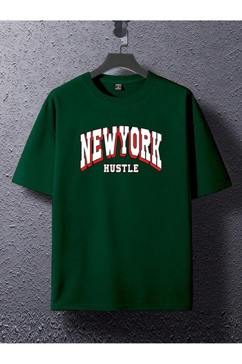 MOONBULL Unisex New York Hustle Printed T-shirt