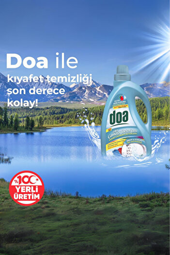Doa Sıvı Çamaşır Deterjanı Renkliler ve Beyazlar 50 Yıkama 3L X4 Adet