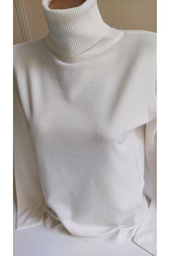 SİNAY TRİKO Women's Turtleneck Basic Elite Knitwear Sweater