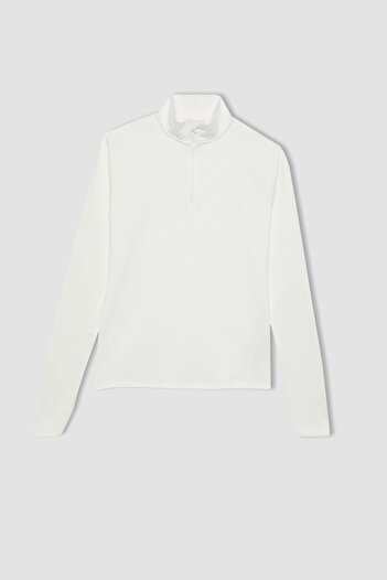 DeFacto Stand Collar Long Sleeve T-Shirt for Sportsman - B0811Ax24Sp