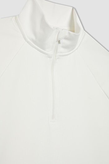 DeFacto Stand Collar Long Sleeve T-Shirt for Sportsman - B0811Ax24Sp