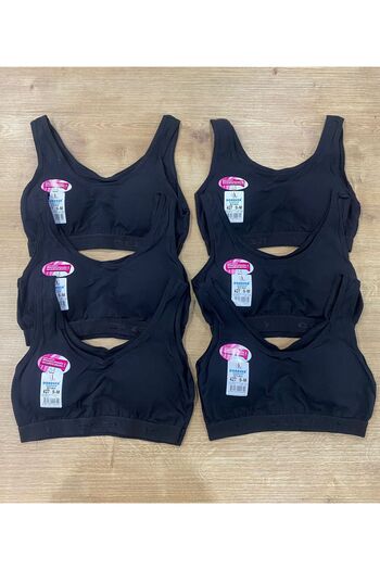 Dondeza Girl's Thick Strap Bustier with Pad / 6 Pieces