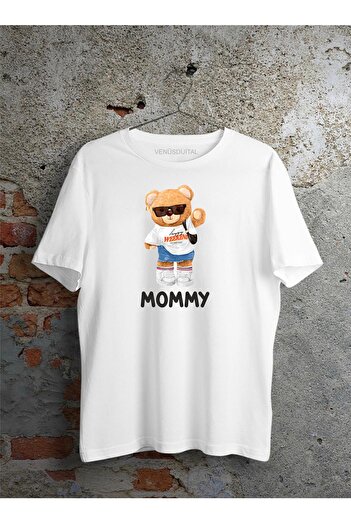 venüsdijital Μπλουζάκι Teddy Cute Bear Mother (η έκδοση του μπαμπά είναι διαθέσιμη.)