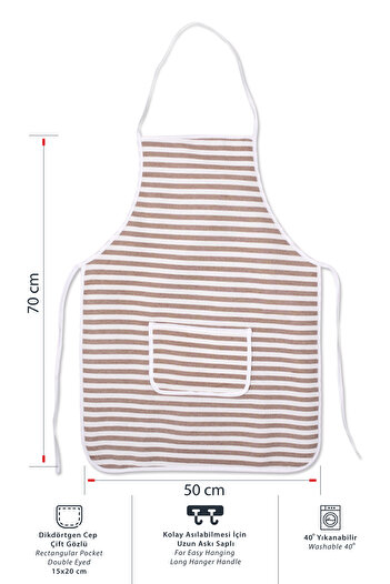 Morlay Liquid Proof Kitchen Apron Sponge Filled Double Chamber Pocket Model