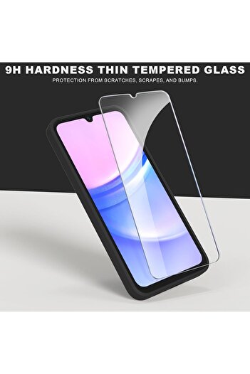 m.tk moveteck Samsung Galaxy A05S Case with Camera Protection Soft Colorful Silicone + 9H Screen Protector Glass Set of 2