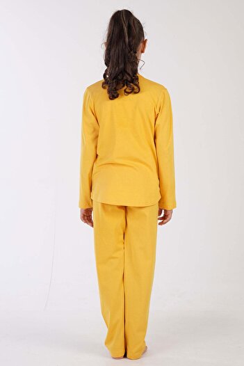 VİENETTA Kız Çocuk Uzun Kol Sarı Pijama Takımı C3T0N7O122