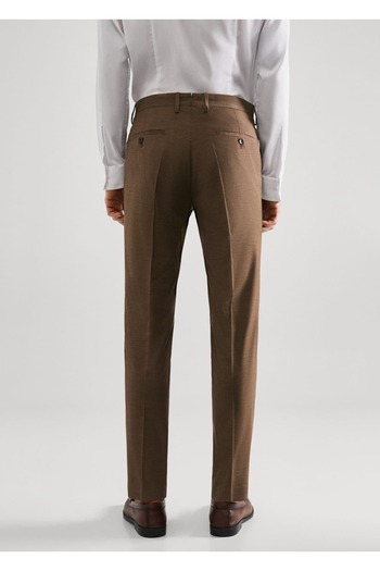 MANGO Man Super Slim Fit Stretch Υφασμάτινο Παντελόνι
