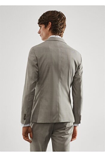 MANGO Man Μπουφάν Blazer με Σούπερ Λεπτό Σχέδιο