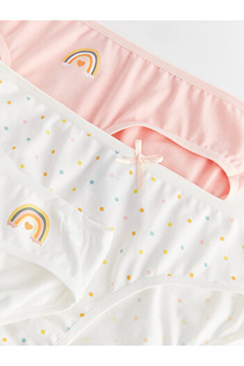 LC Waikiki Printed Cotton Girl's Panties 3-Piece