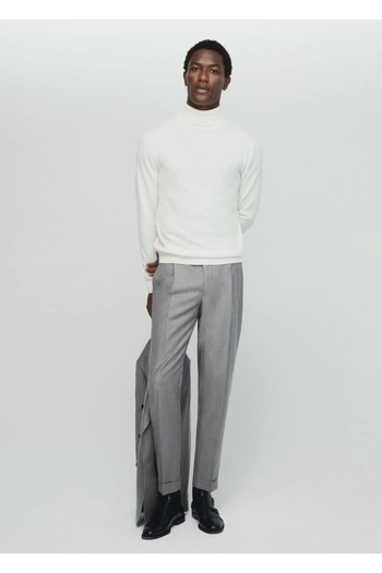 MANGO Man 100% Cashmere Turtleneck Sweater