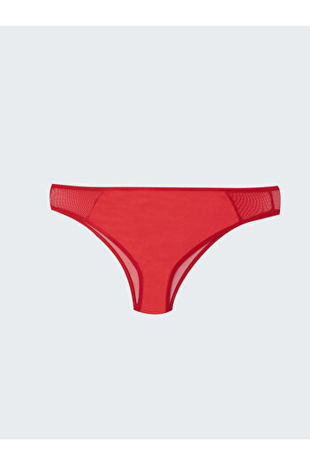 LC Waikiki Plain Brazilian Panties with Mesh Detail
