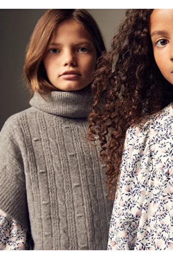 MANGO Kids Gray Sweater for Kids